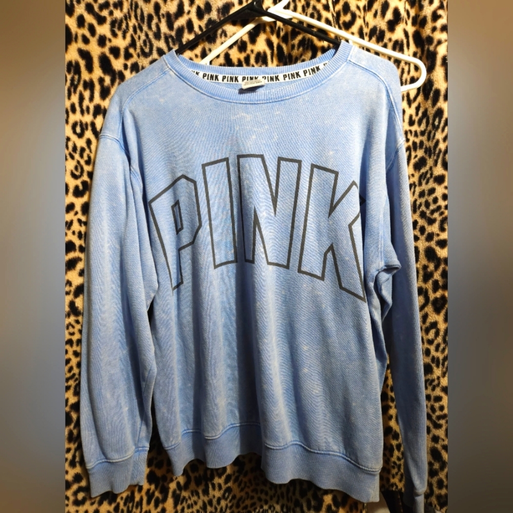 Oversized Medium PINK Crew Neck Sweater